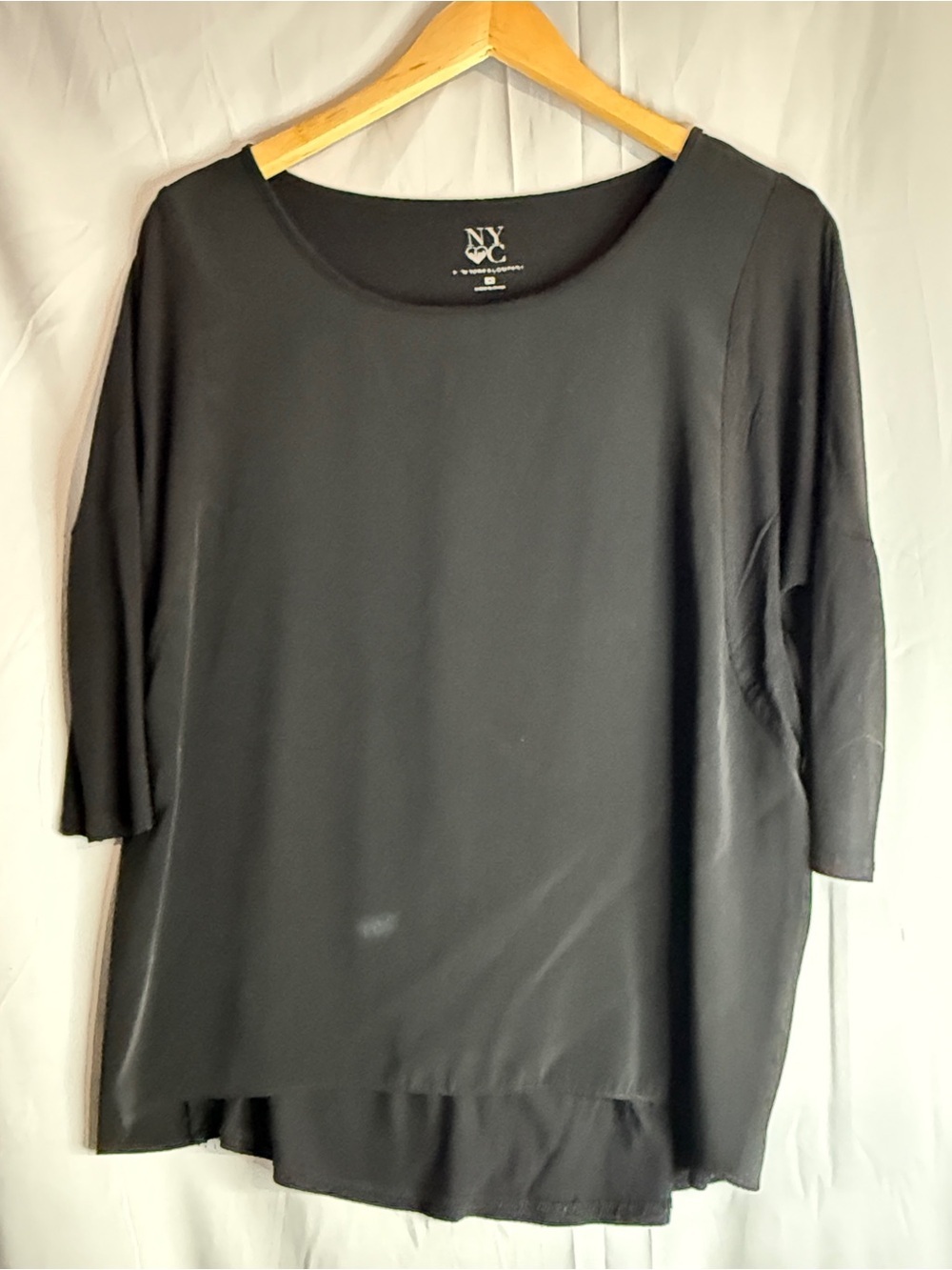 New York & Company Black Scoop Neck